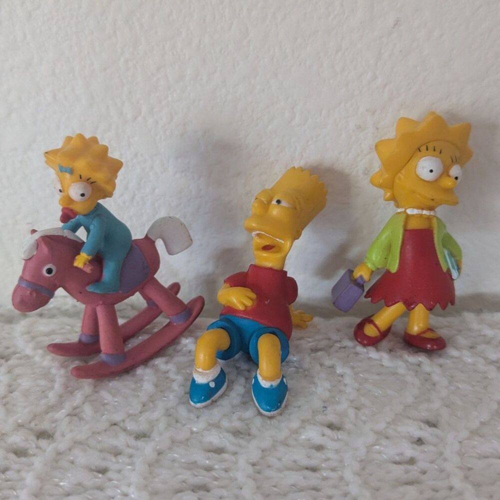 Simpson's Movie PVC figurines - Maggie, Bart, Lisa - 2007